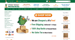 Desktop Screenshot of cheapcheapmovingboxes.com