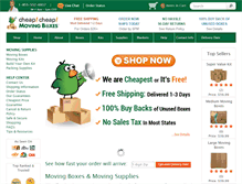 Tablet Screenshot of cheapcheapmovingboxes.com